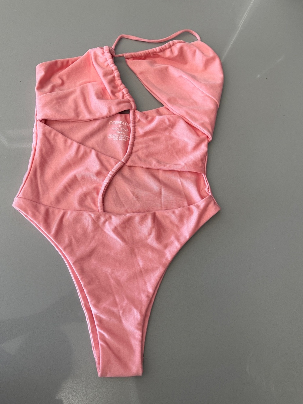 Riot Swim Ocean Ave Rose Cutout One-Piece Swimsuit
